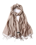 Solid Color Cashmere Scarf photo 2
