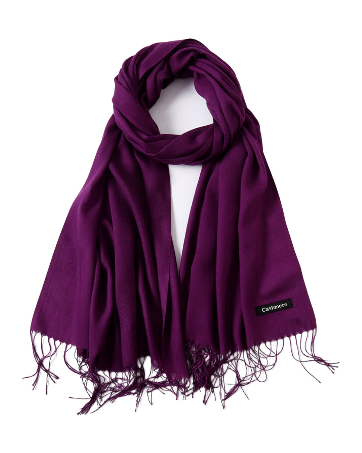 Solid Color Cashmere Scarf photo 7
