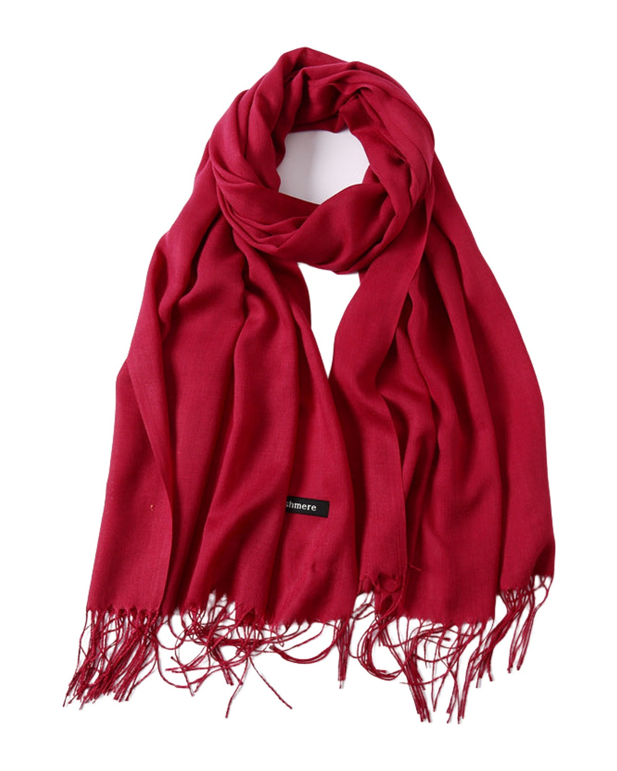 Solid Color Cashmere Scarf photo 8