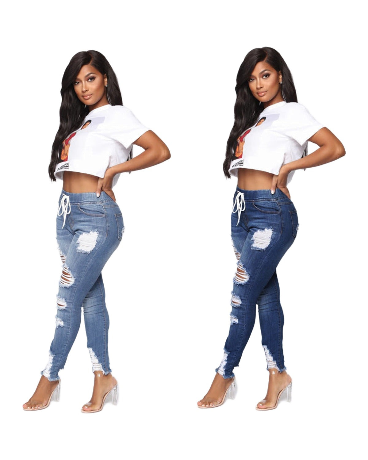 Ripped High-rise Jeans photo 4