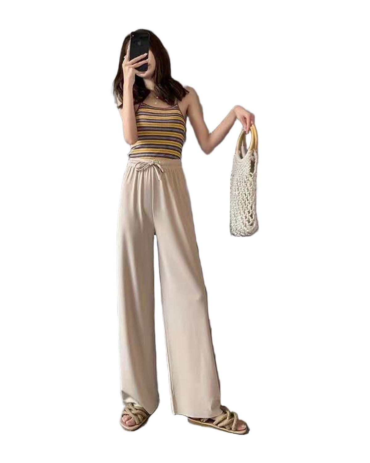 Ice Silk Wide Leg Pants photo 1
