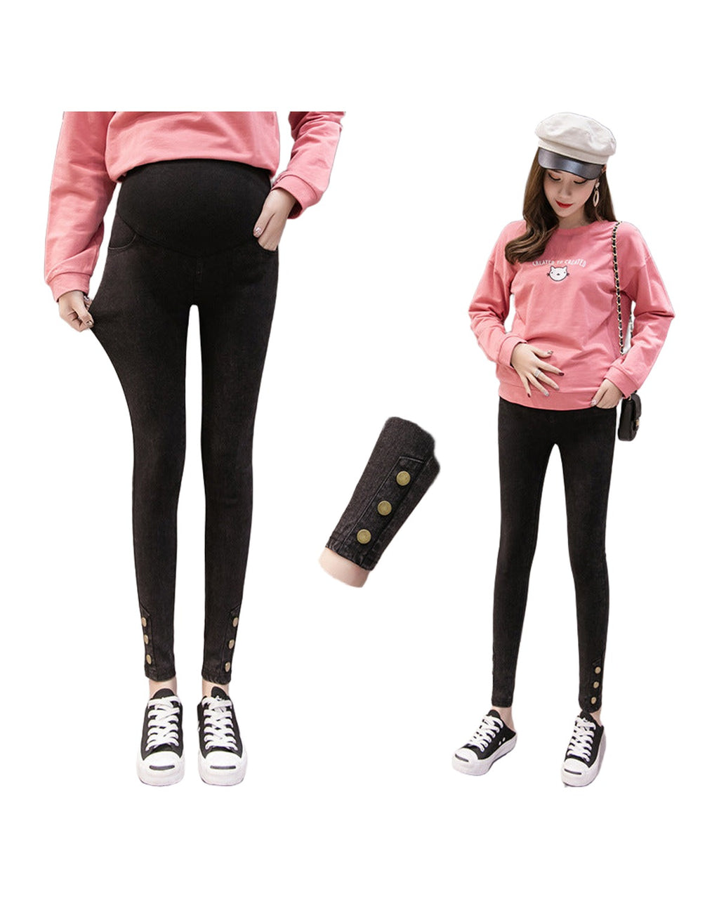 Wearing Leggings Jeans photo 3