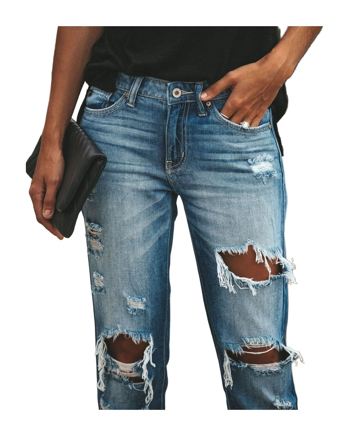 Large Ripped Jeans photo 2