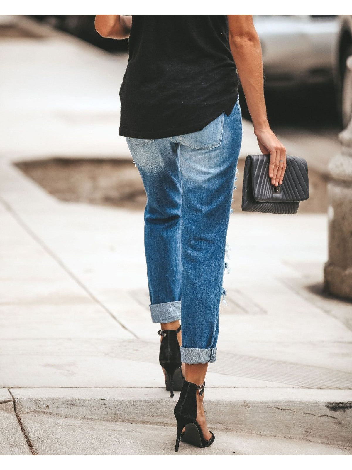 Large Ripped Jeans