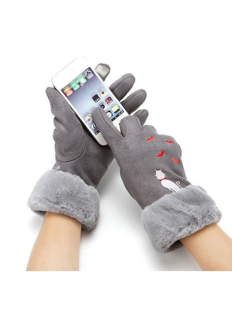 Gloves Winter Suede
