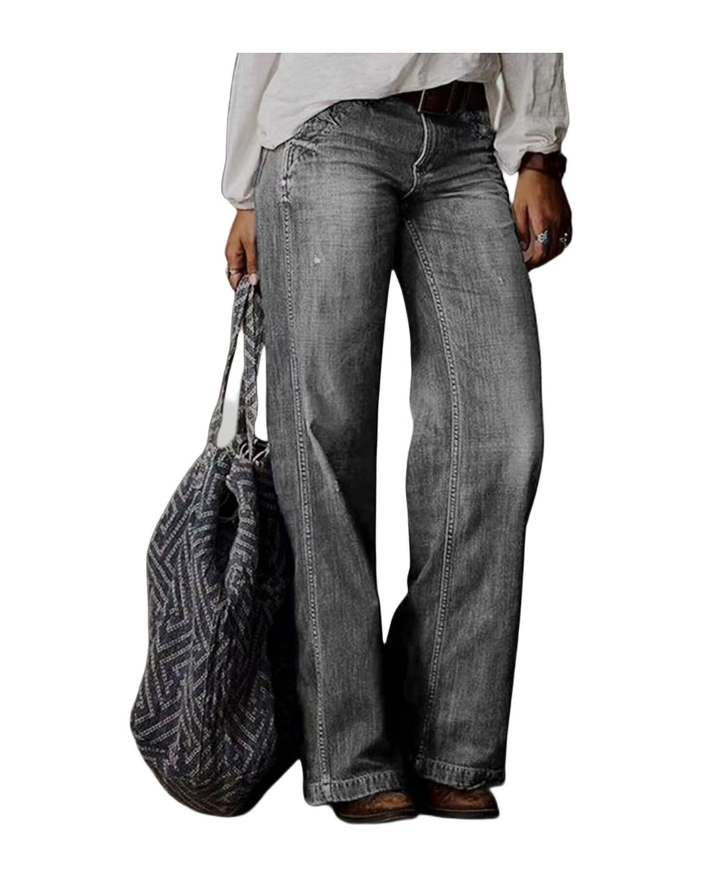 Pocket Casual Straight-leg Jeans photo 10