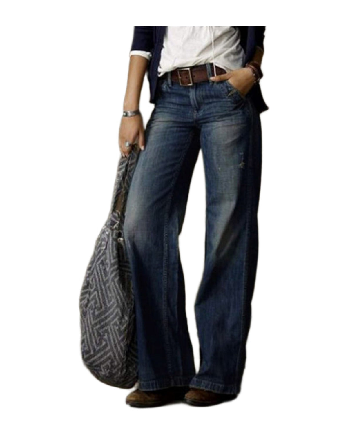 Pocket Casual Straight-leg Jeans photo 4