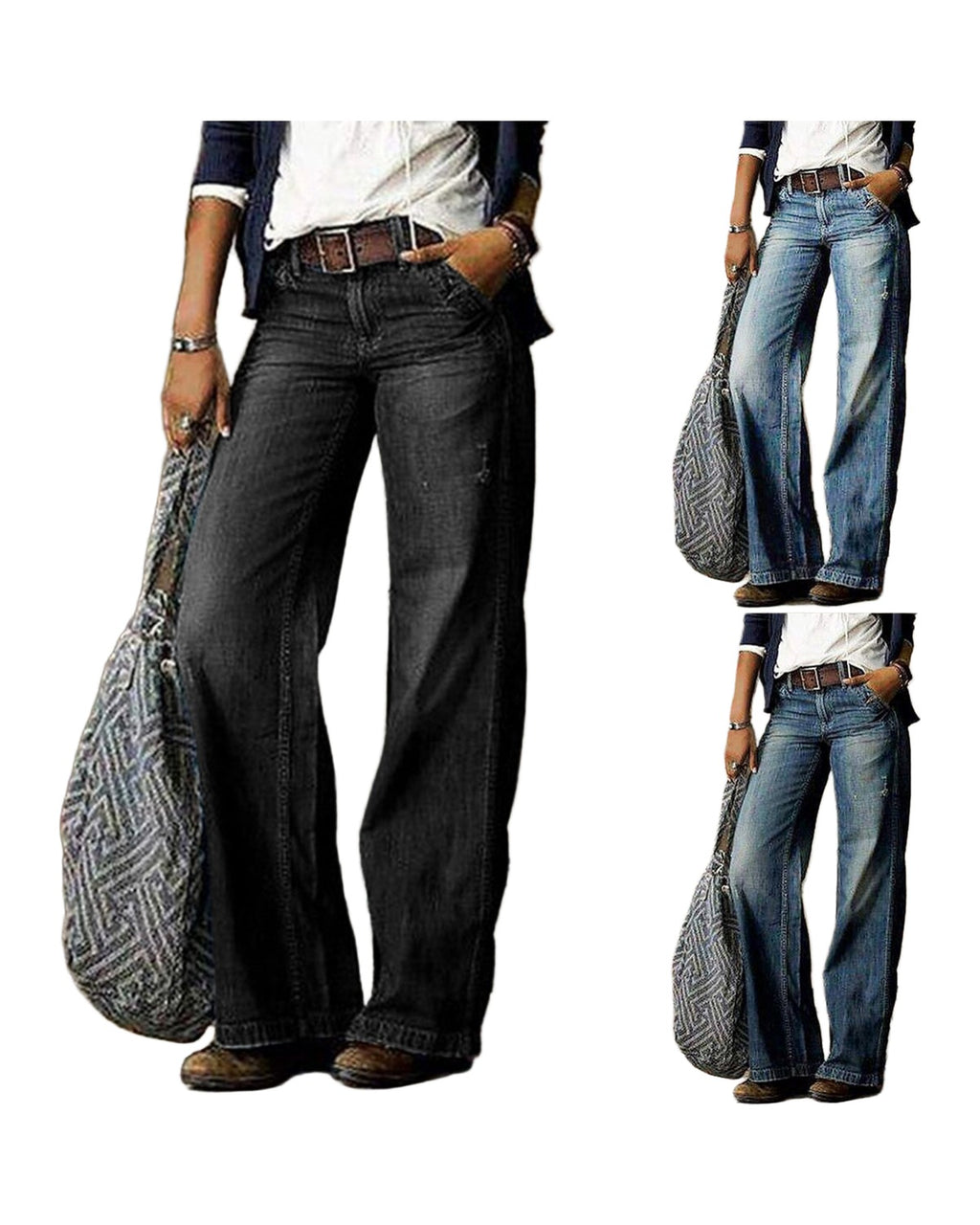 Pocket Casual Straight-leg Jeans photo 7