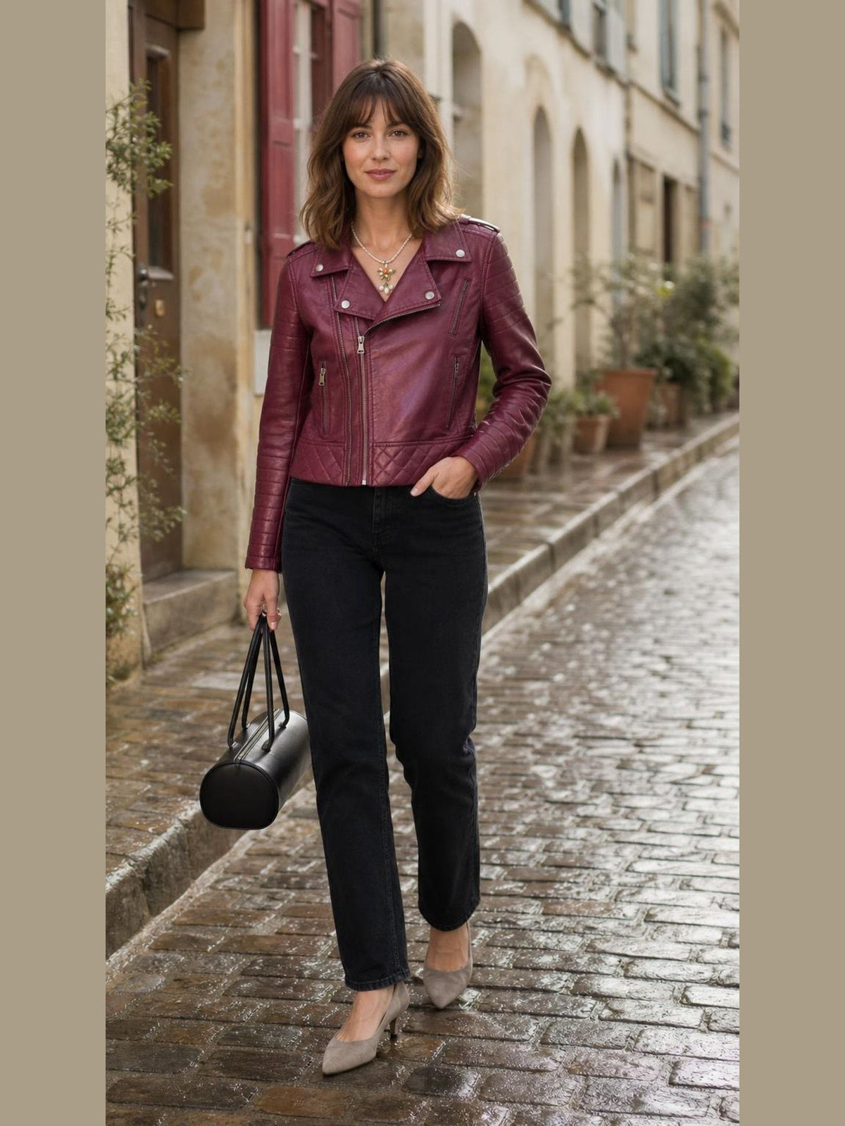 Jacket worn by a model