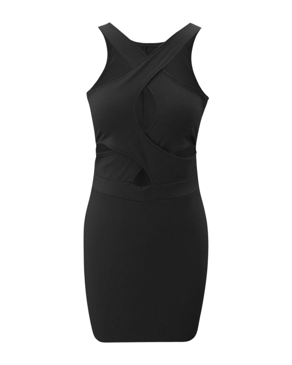 V-neck Solid Dress photo 1