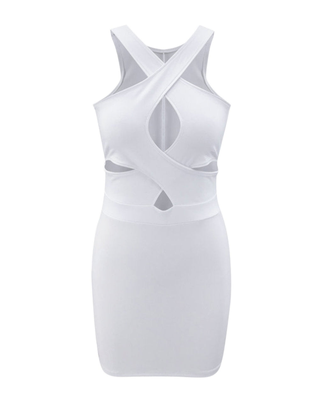 V-neck Solid Dress photo 3