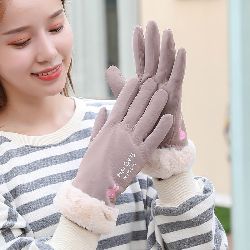 Velvet Winter Gloves