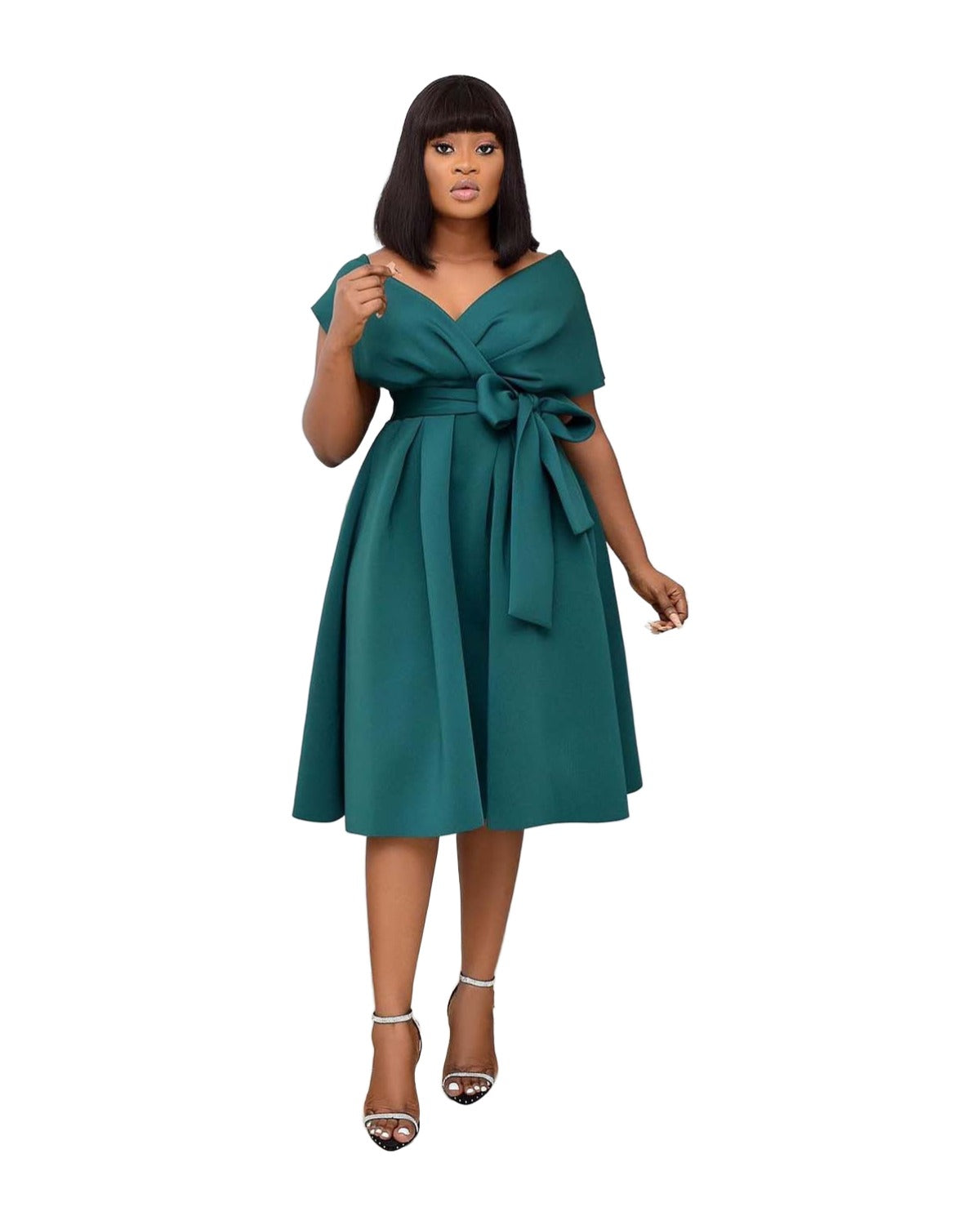 V-neck Slim Slimming Evening Dress photo 4