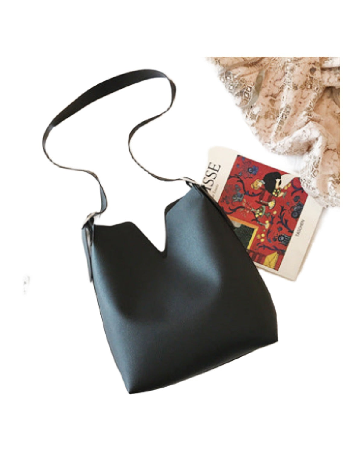 Korean Bucket Crossbody Handbag photo 8