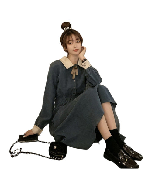 A-line Long Sleeve Dress in Autumn Winter photo 1