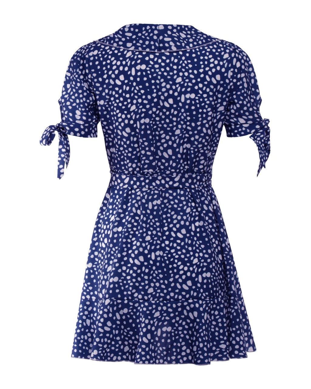 V-neck Short Sleeve Printed Skirt Dress photo 10