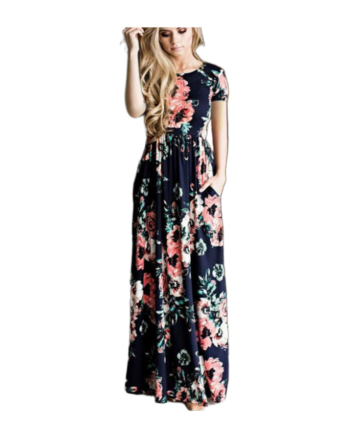 Flower Print Maxi Dress photo 2