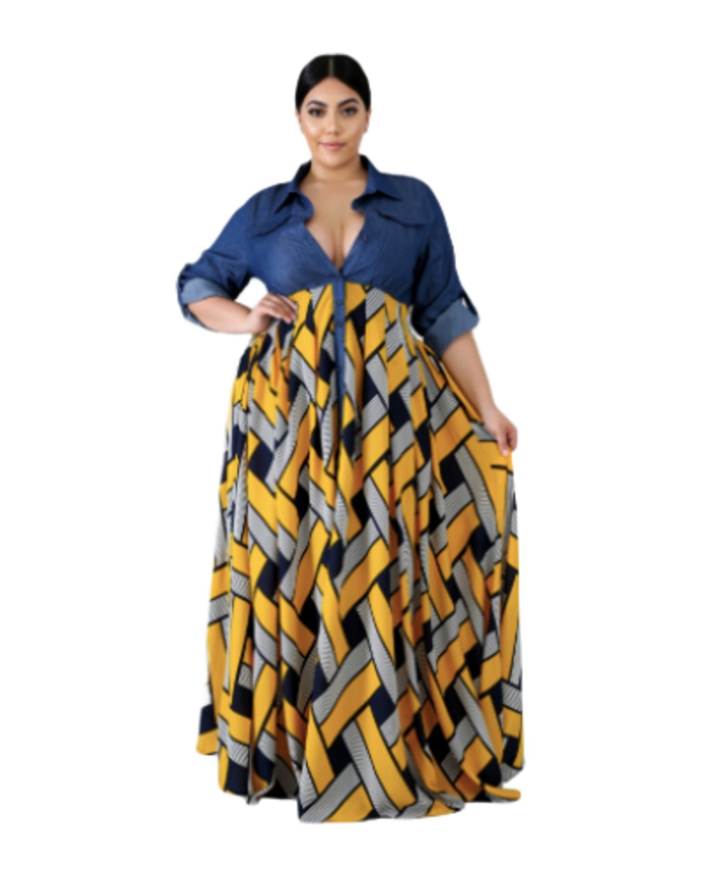 V-neck Oversized Dress photo 1