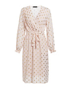 Lantern Sleeve Belt Midi Dress photo 5