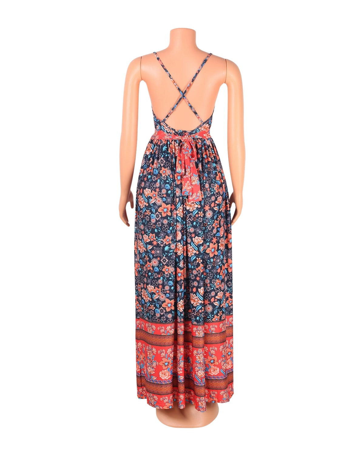 V-neck Sling Floral Dress photo 1