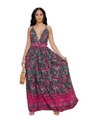 V-neck Sling Floral Dress photo 3