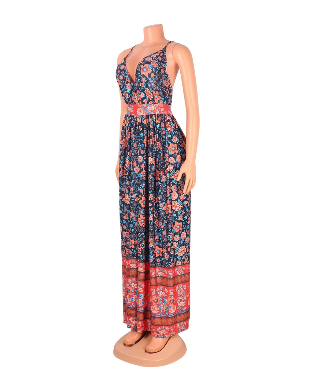 V-neck Sling Floral Dress photo 7