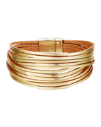 Faux Leather Magnetic Buckle Bracelet photo 3