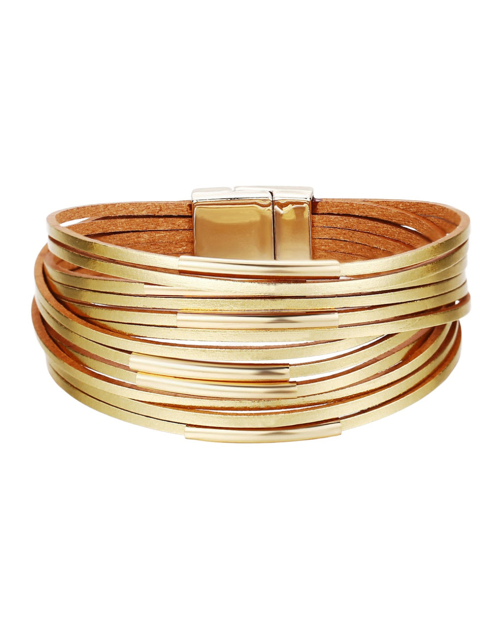 Faux Leather Magnetic Buckle Bracelet photo 5