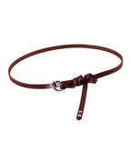 Round Button Top Leather Belt photo 4