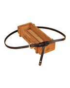 Round Button Top Leather Belt photo 5