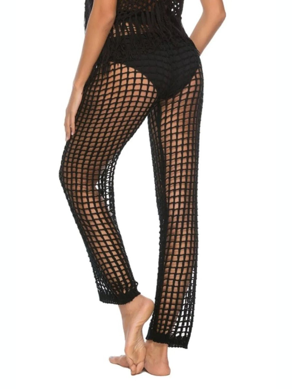 Cutout High Waist Swim Pants