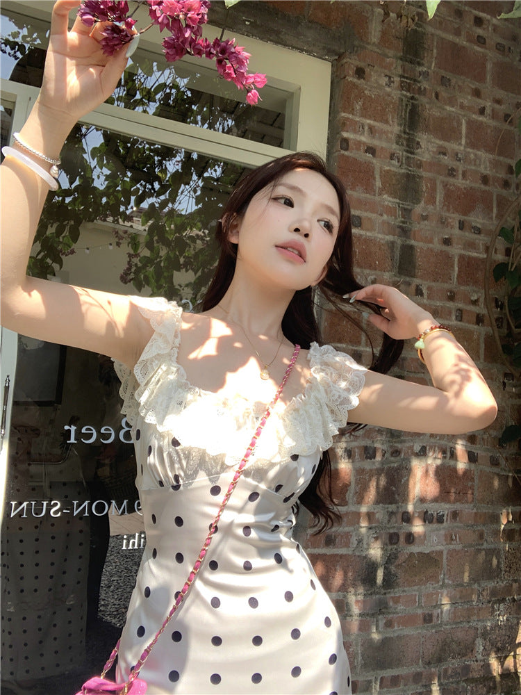 Polka Dot Brace Dress photo 5