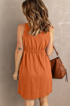 Sleeveless Button Down Mini Magic Dress (28)