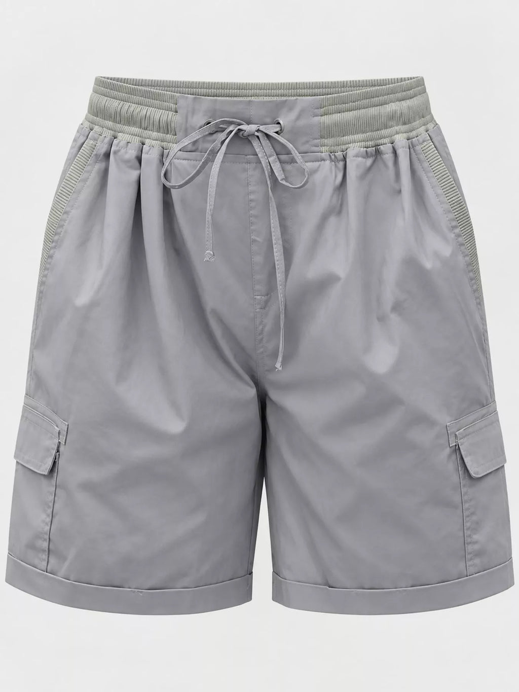 Full Size Drawstring Cargo Shorts Plus (70)