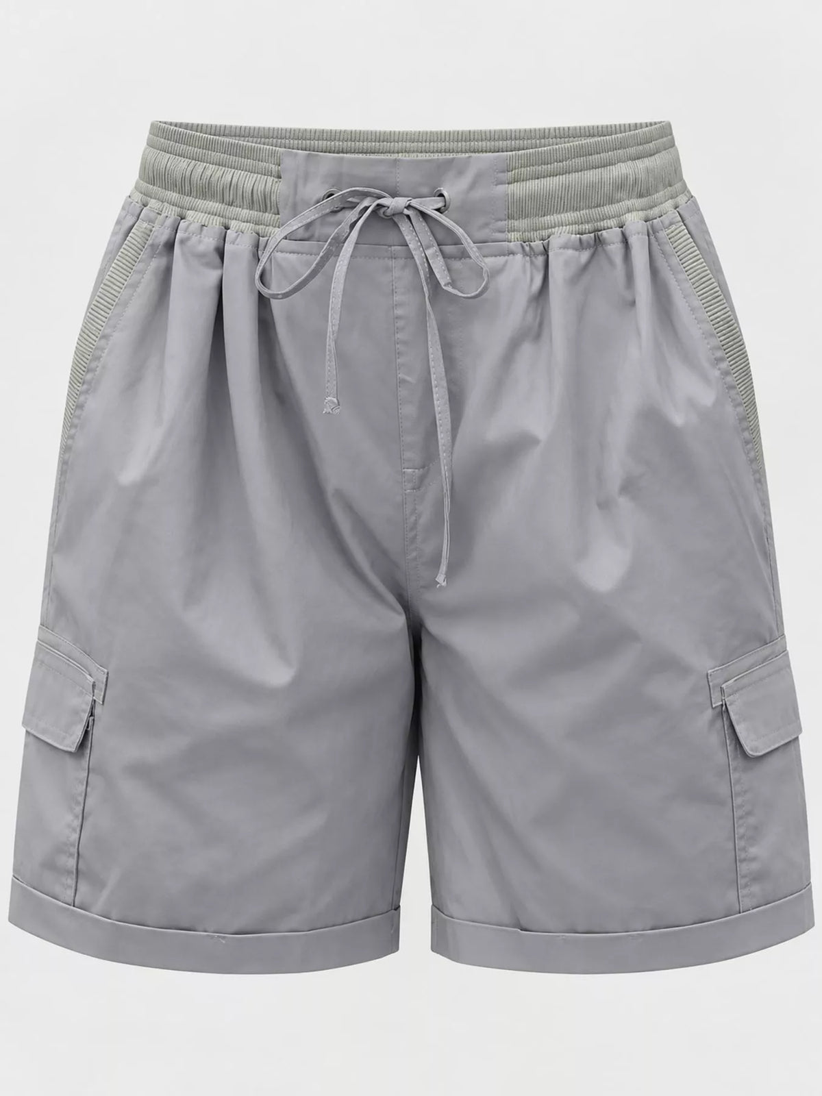 Full Size Drawstring Cargo Shorts Plus (70)