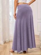 Flowy Maxi Skirt Wide Waistband (15)
