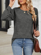Round Neck Long Sleeve T-shirt (21)