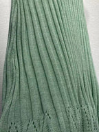 Summer Thin Hollow High Elastic Ice Silk Midi Dress photo 3