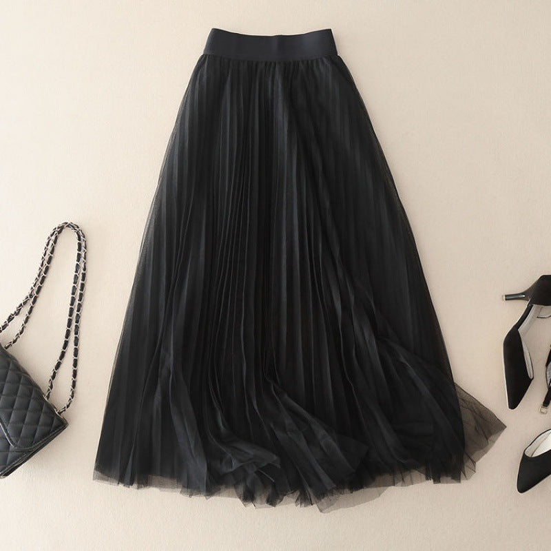 Pleated Mesh Skirt variant CJQZ177221801AZ
