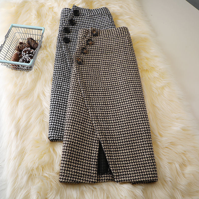 Houndstooth Midi Skirt photo 2