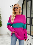 Contrast Round Neck Sweater (4)