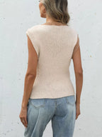 Two-tone Button Up Cardigan (4)