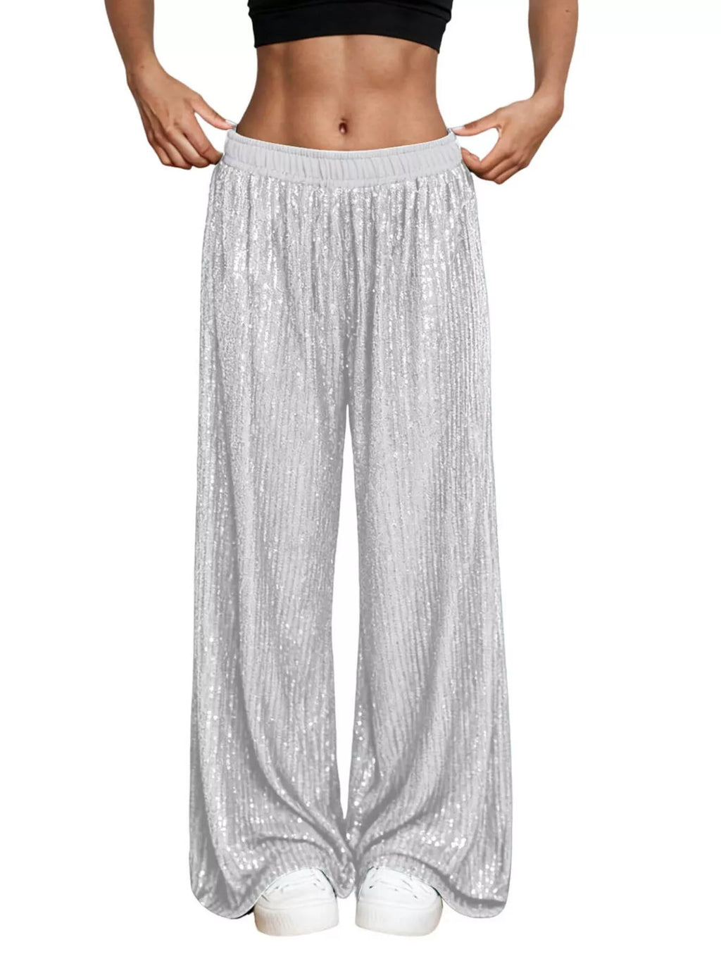 Sequin Wide-leg Pants (7)