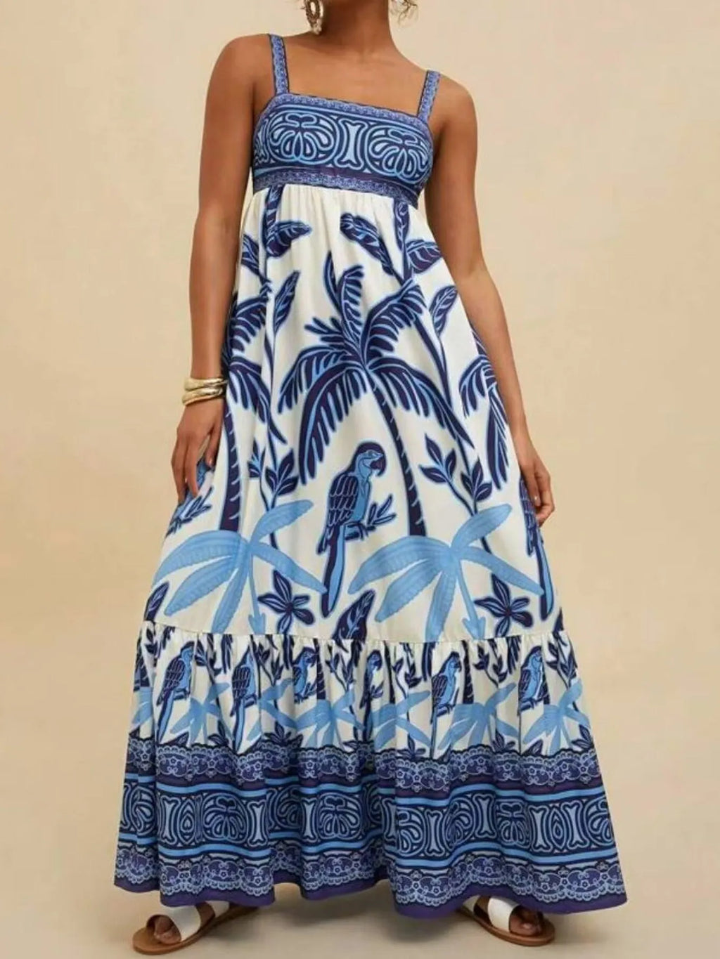 Tropical Print Maxi Cami Dress (14)