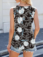 Printed Scoop Neck Wide Strap Tank (13)