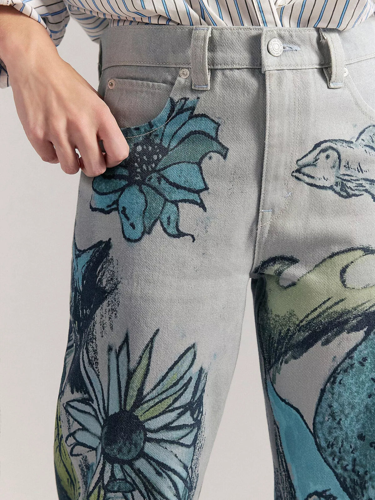 Printed Wide Leg Jeans (11)