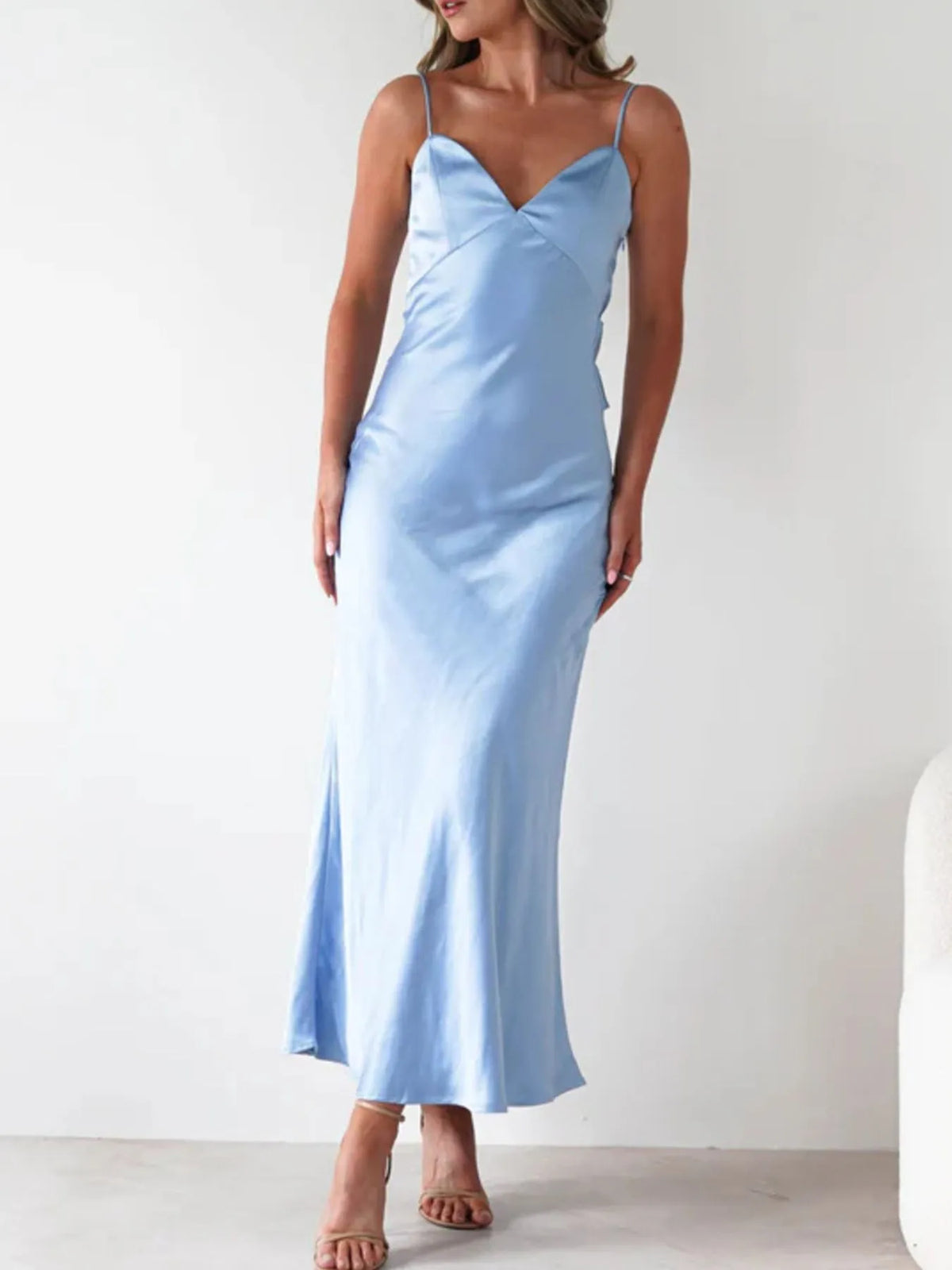 Satin Backless Cami Dress (3)