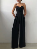 Full Size Spaghetti Strap Wide Leg Jumpsuit Plus