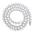 Hip Hop Heart-shaped Zircon Tennis Chain Rap Ornament variant CJLX176737001AZ|CJLX176737002BY|CJLX176737003CX