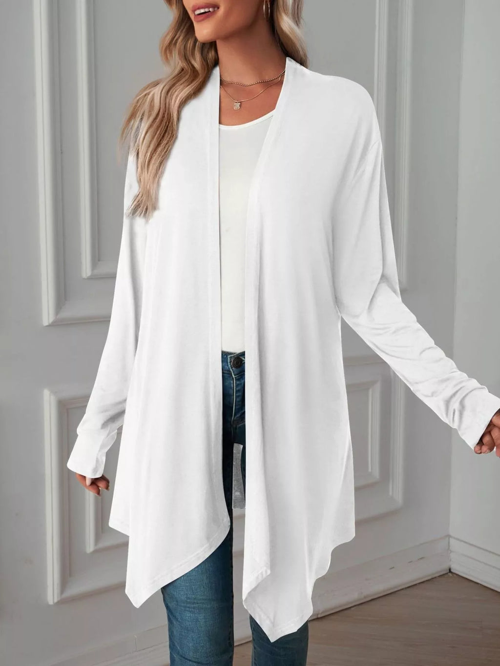 Lightweight Open Front Cardigan (28)